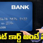 క్రెడిట్ కార్డ్ అంటే ఏమి? - What is Credit Card In Telugu